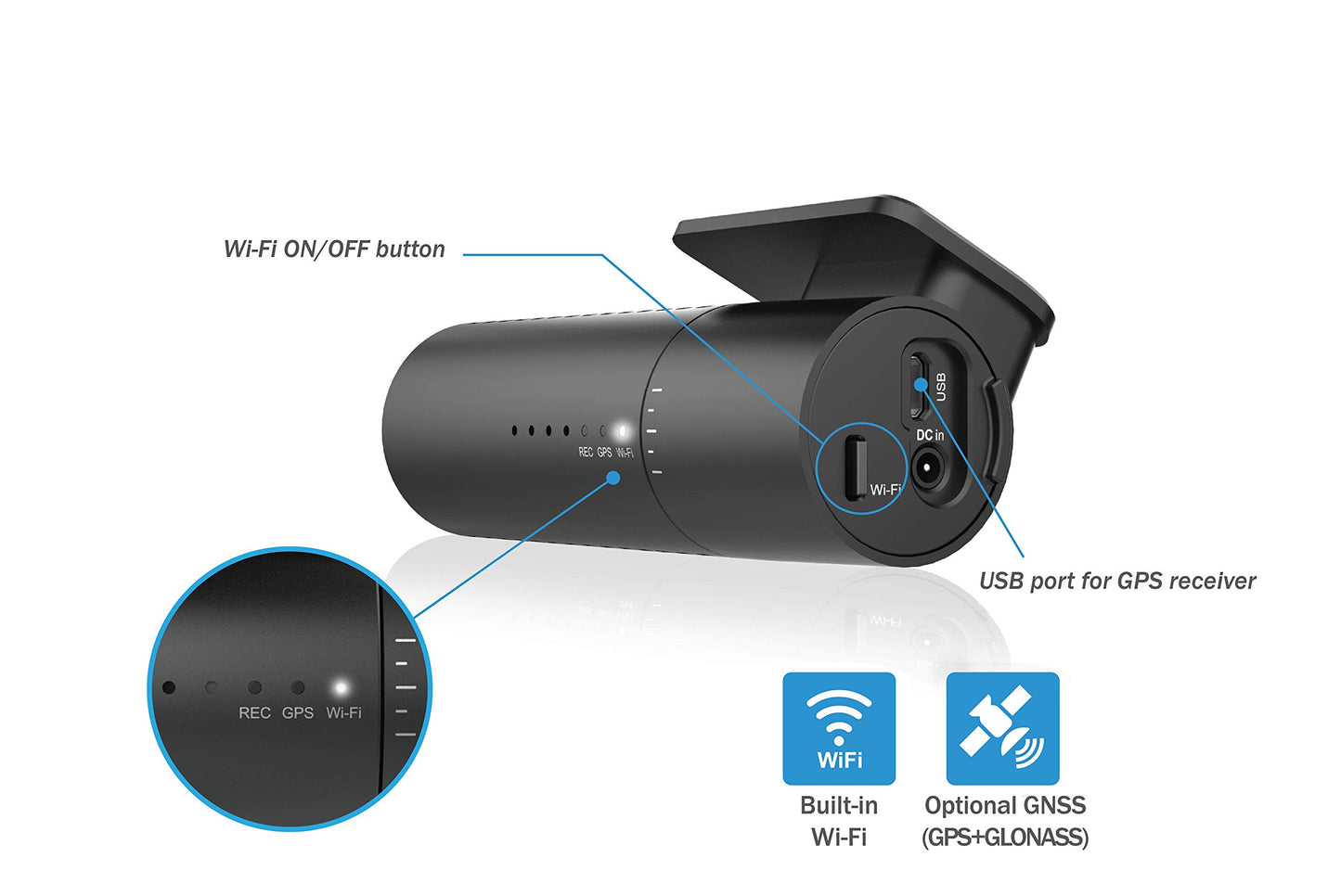 BlackVue DR590X-1CH (32 GB) UK Edition Full HD Dash Cam with Super-Smooth 60fps Video - Made in Korea