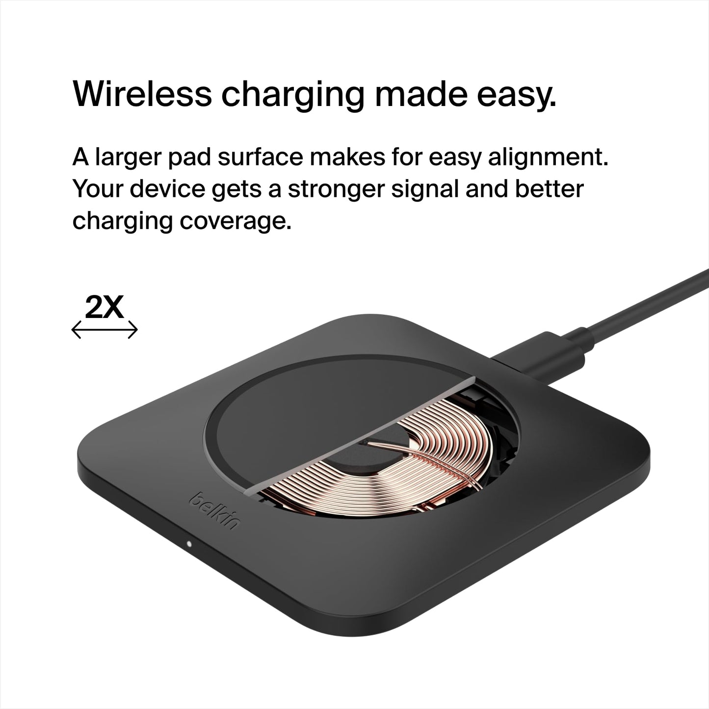 Belkin BoostCharge Pro 15W Fast Wireless Charger (Black) - Made in Vietnam