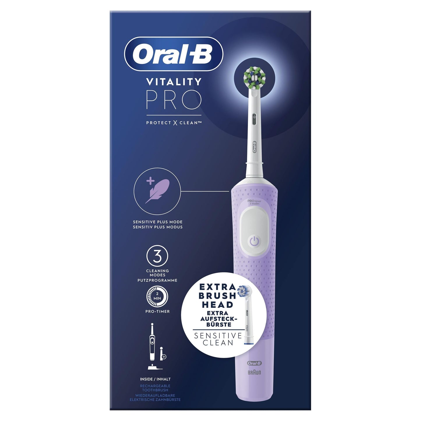 Oral-B Vitality Pro Rechargeable 3 Brushing Mode - Made in Hungary