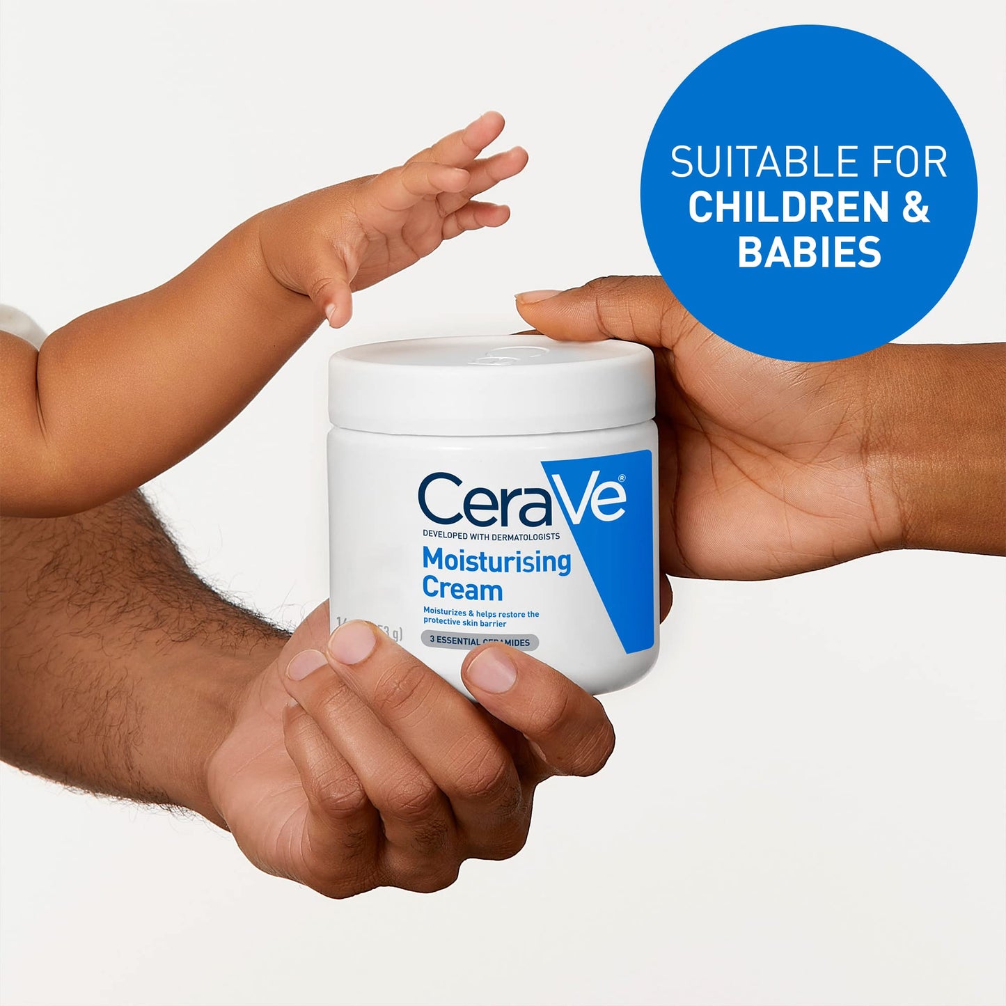 CeraVe Moisturising Cream for Dry to Very Dry Skin 454g - Made in Spain