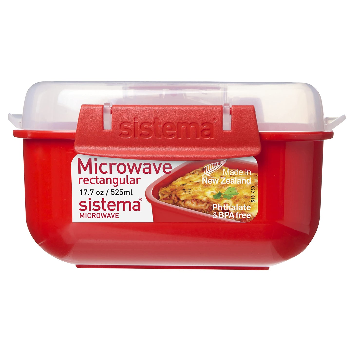 Sistema 525 ml Rectangle Microwave Container - Made in New Zealand