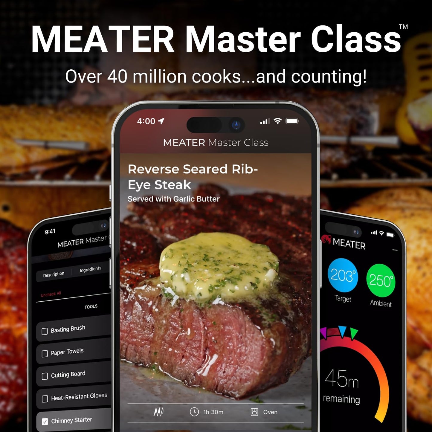 MEATER Pro / 2 Plus: Wireless Smart Bluetooth Meat Thermometer with Free App - Made in Taiwan