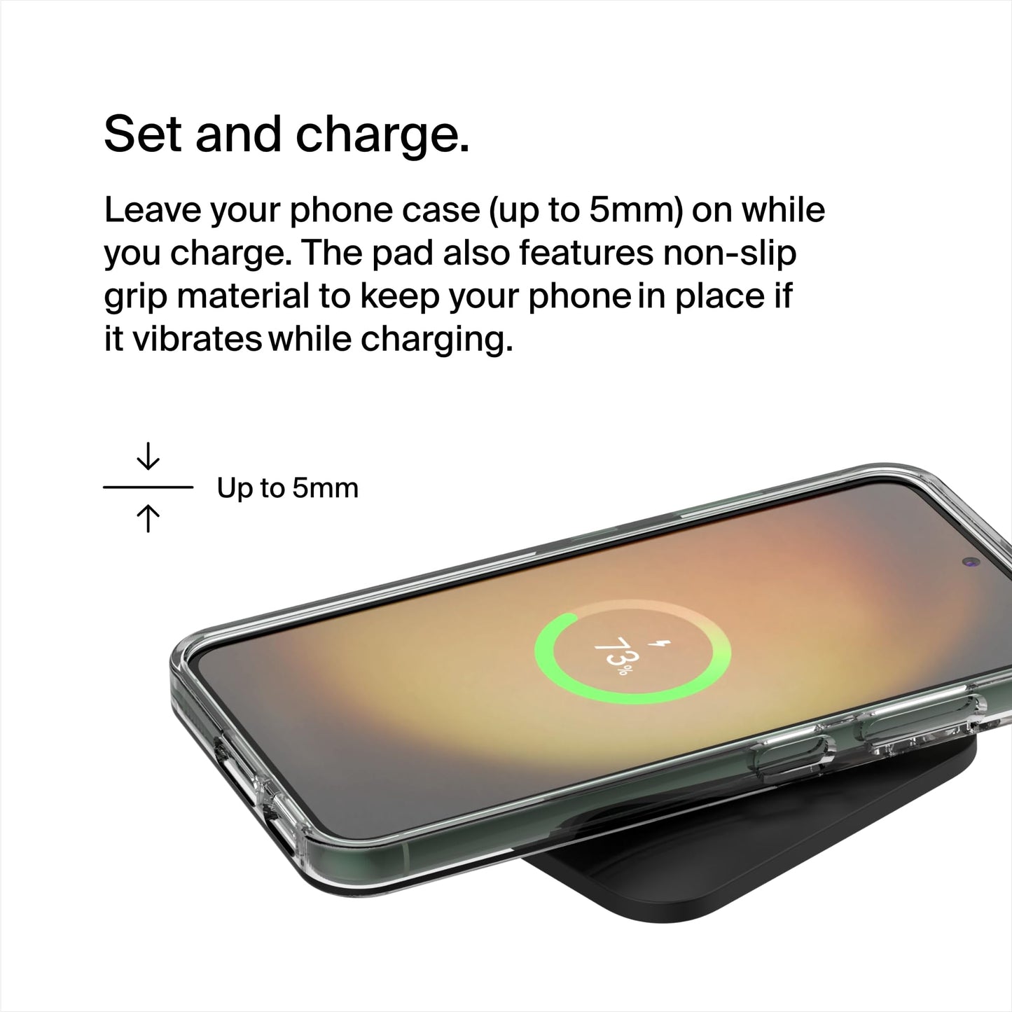 Belkin BoostCharge Pro 15W Fast Wireless Charger (Black) - Made in Vietnam