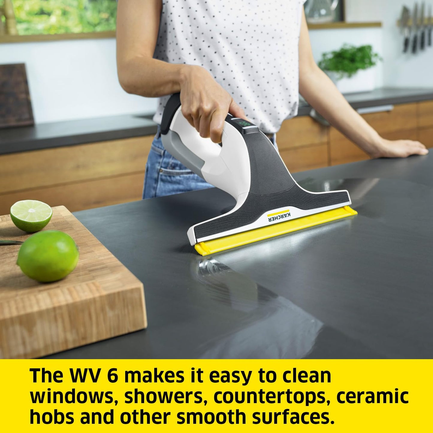 Kärcher Window Vac WV 6 Plus, Suction Nozzle: 280 mm, 20 ml Window Cleaner Concentrate - Made in Europe