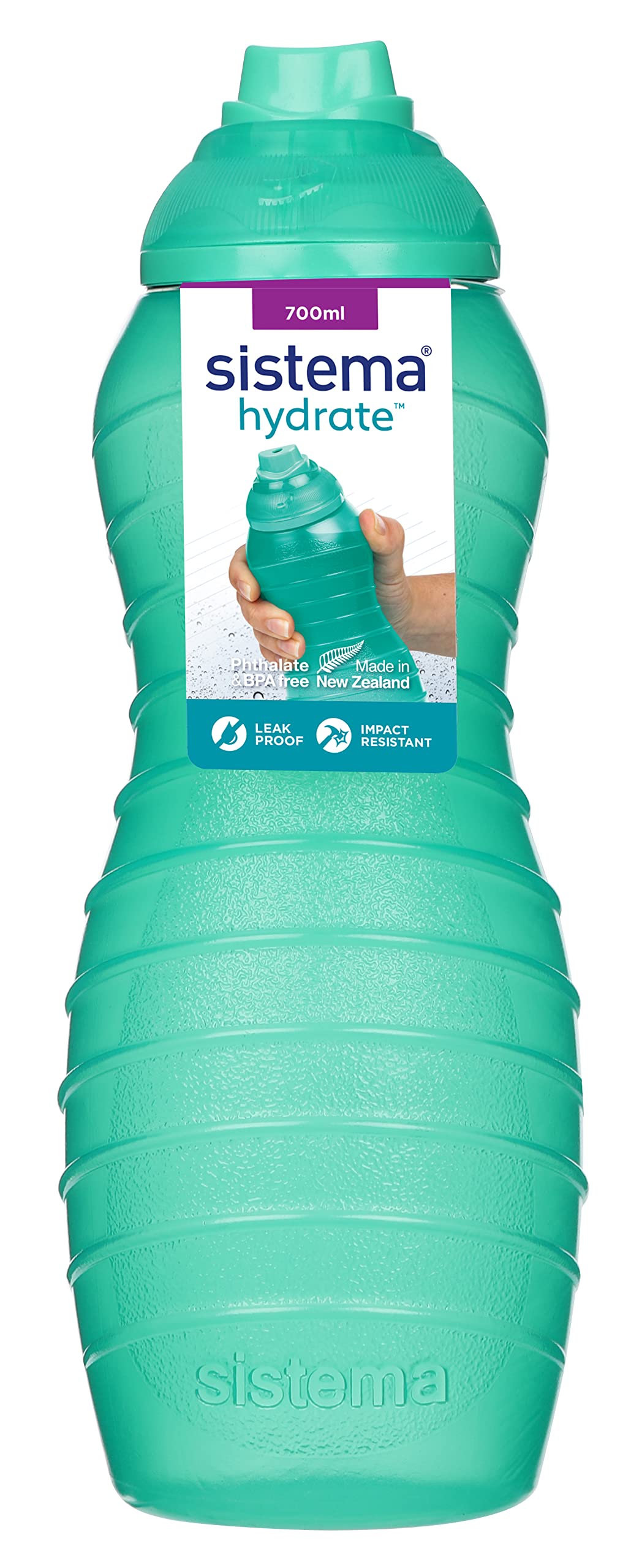 Sistema 700 ml Twist 'n' Sip Davina Sports Water Bottle - Made in New Zealand