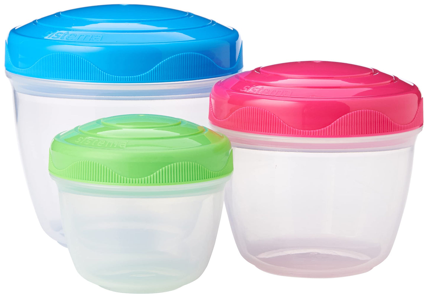 Sistema TO GO Snack 'n' Nest 150 ml, 305 ml, 520 ml Food Storage Containers (3 Count) - Made in New Zealand