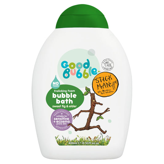 Good Bubble Stick Man 400ml Tear-Free  Bubble Bath with Sweet Fig & Elder - Made in UK