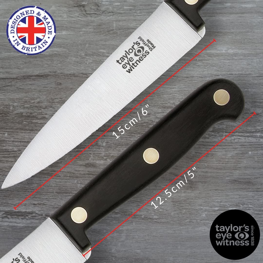 Taylors Eye Witness  Heritage Range 15cm Small Stainless Steel Cooks Knife - Made in England