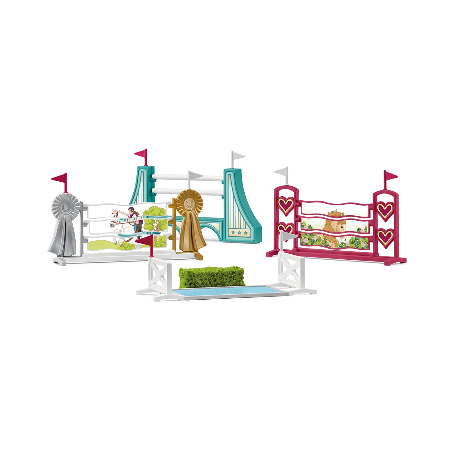 SCHLEICH Obstacle Accessoires Horse Club Toy Playset aged 5-12 Years - Made in Germany, Romania and Moldova