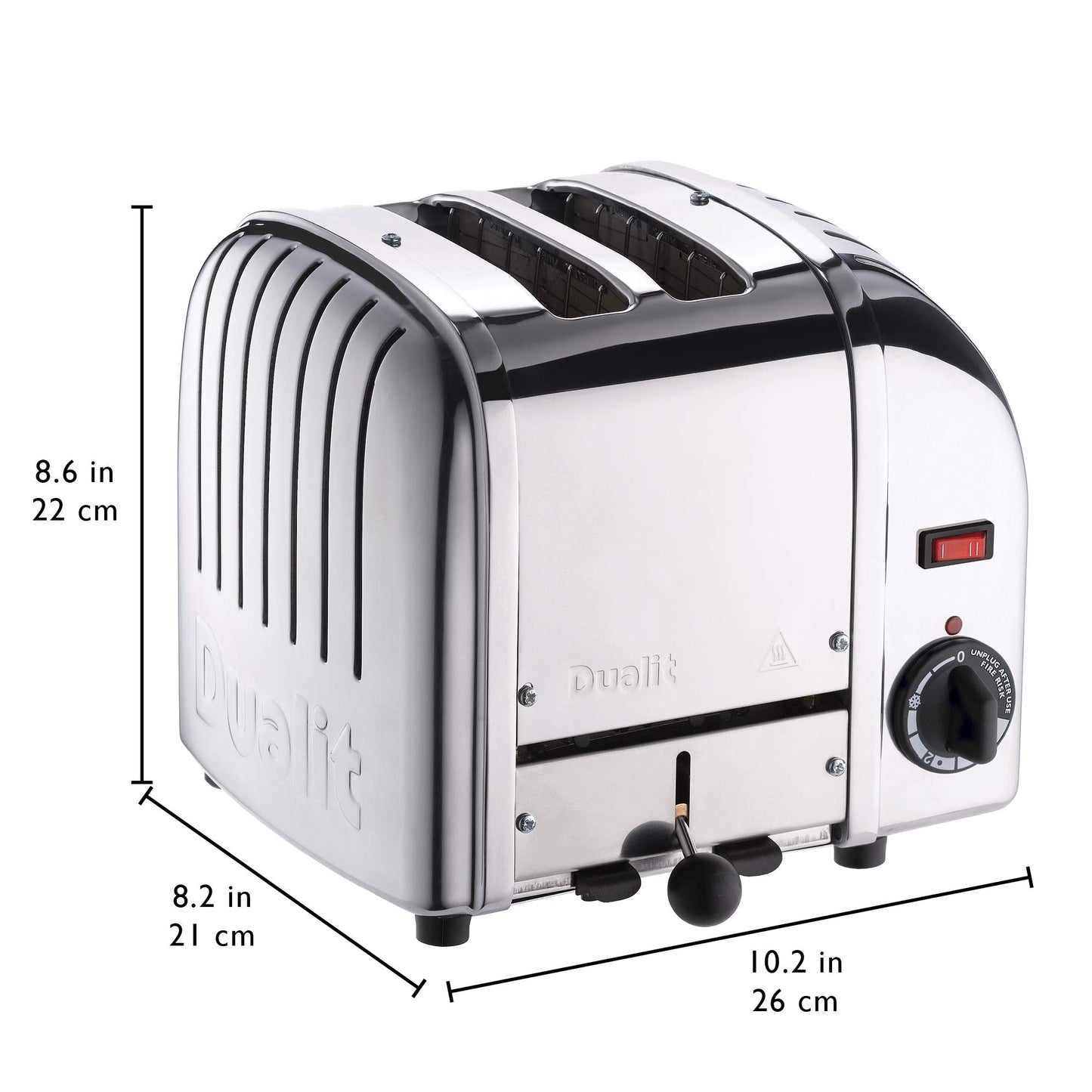 Dualit Classic 2 Slice Vario Stainless Steel Toaster - Hand Built in the UK