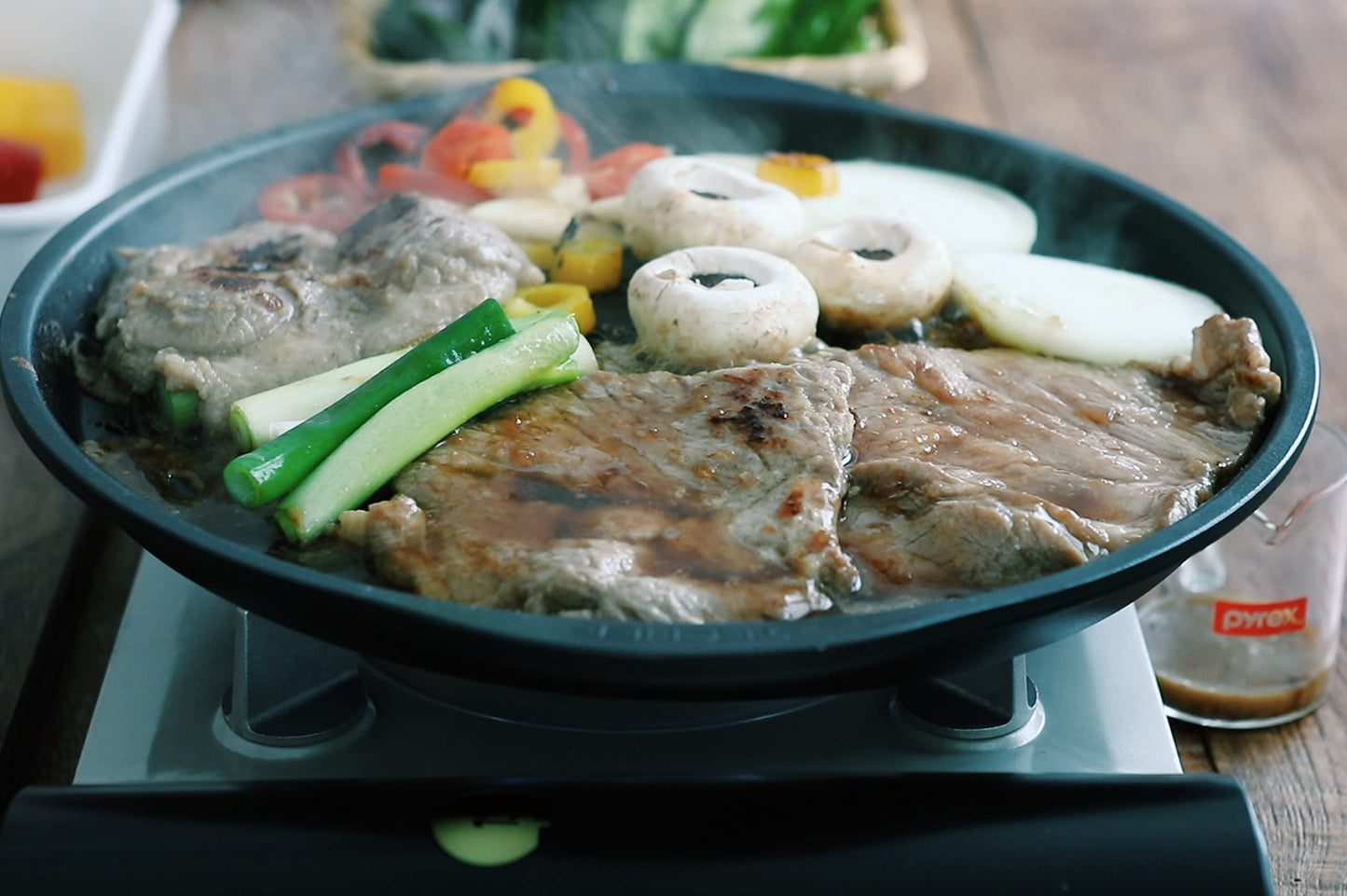 TECHEF Korean BBQ Non-Stick Grill Pan with Teflon - Made in Korea