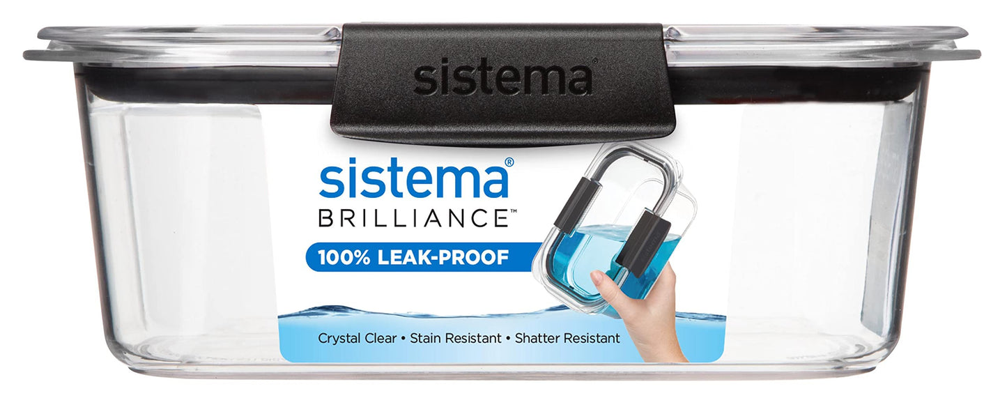 Sistema Brilliance 920ml Leakproof Food Storage Container - Made in New Zealand