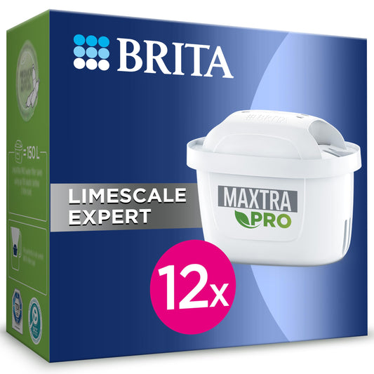 BRITA MAXTRA PRO Limescale Expert Water Filter Cartridge 12 Pack - Made in Germany