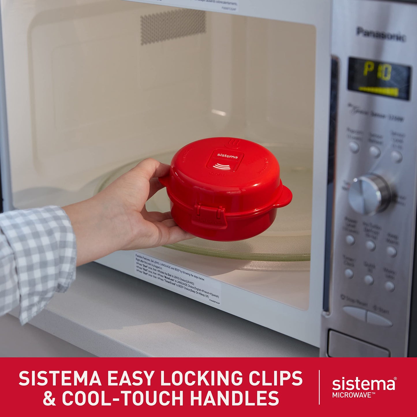 Sistema 270 ml Easy Eggs Microwave Egg Cooker with Steam Release Vent - Made in New Zealand