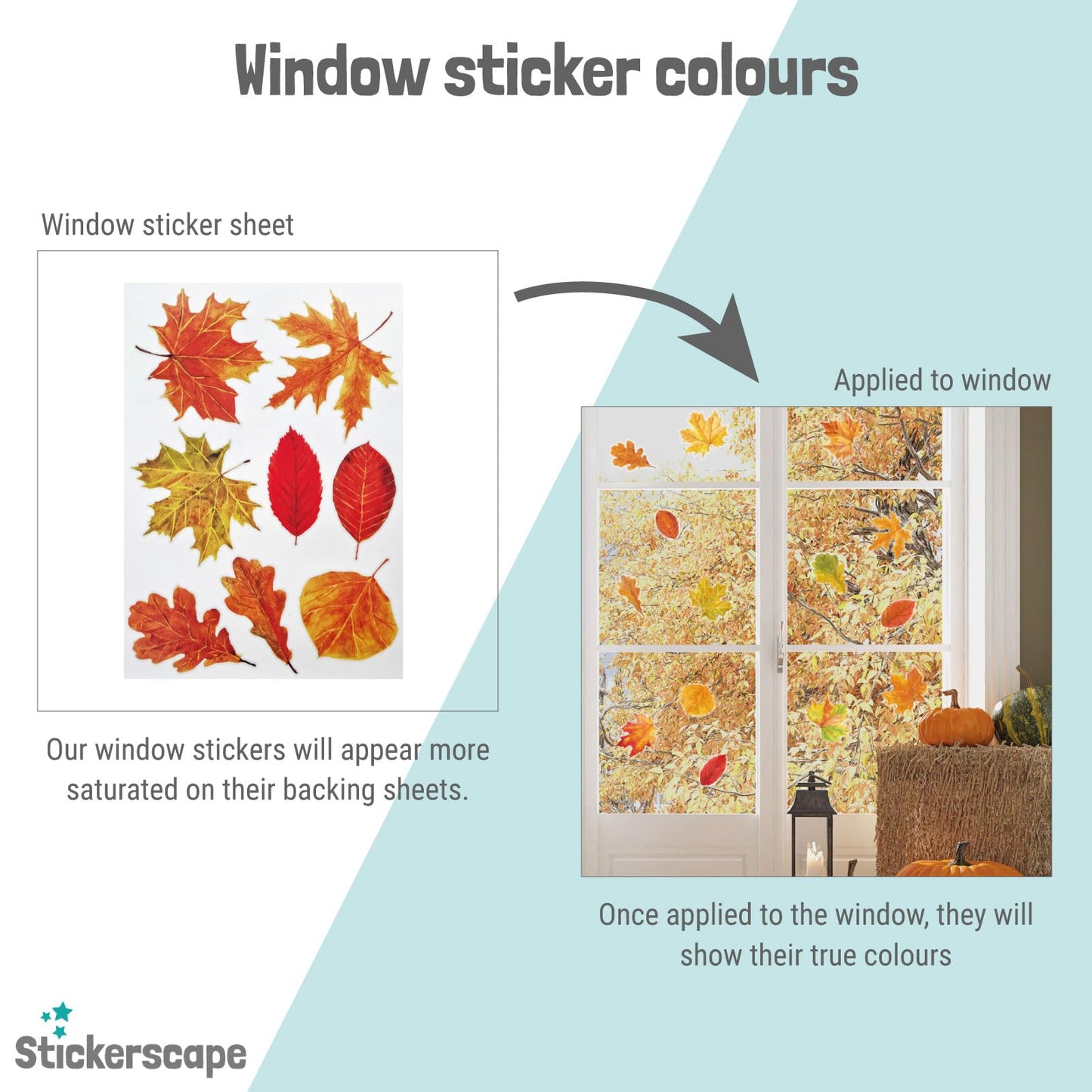 Halloween Ghost Window Stickers Reusable & Cleanly Removable (Cute Ghosts 3 Sheets) - Made in UK