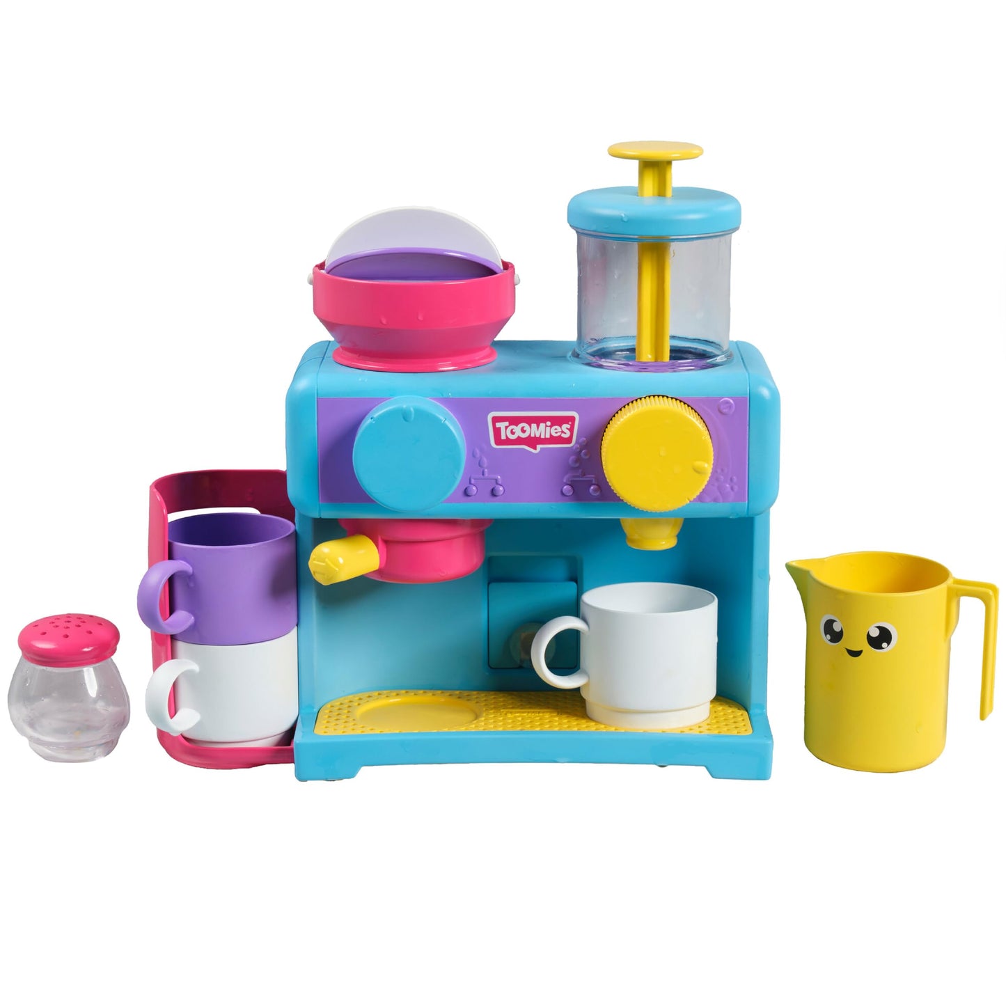 TOMY Toomies Pretend Cafe Baby Bath Toys Set Includes 3 Cups, 1 Jug, 1 Shaker +18 Months  - Made in Indonesia