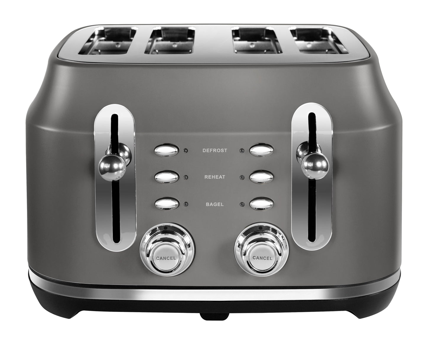 Rangemaster RMCL4S201GY Classic Grey 2.1kW 4 Slice Toaster - Made in UK