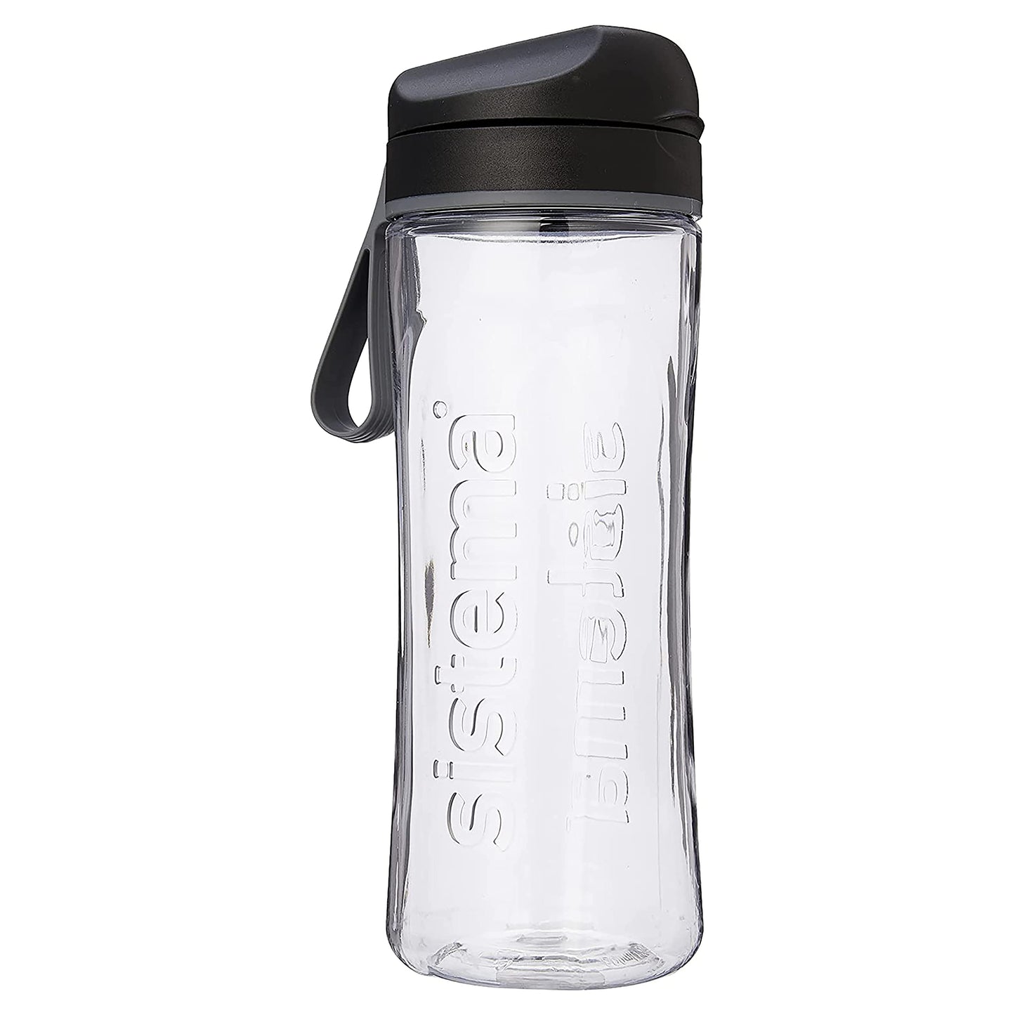 Sistema 600 ml  Hydrate Tritan Swift Water Bottle (Black) - Made in New Zealand