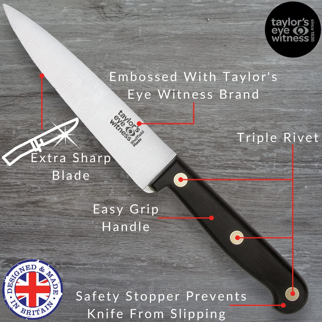Taylors Eye Witness  Heritage Range 15cm Small Stainless Steel Cooks Knife - Made in England