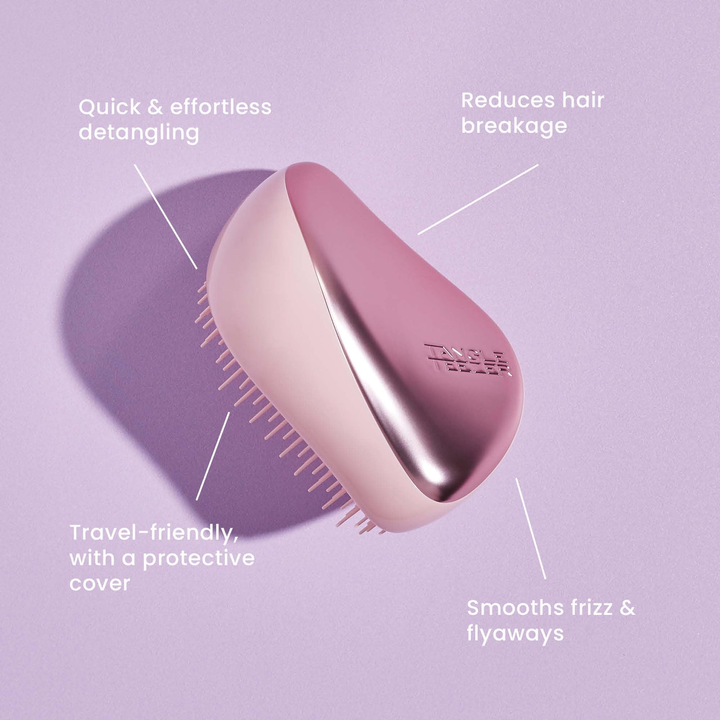 Tangle Teezer The Compact Styler Detangling Hairbrush - Made in UK