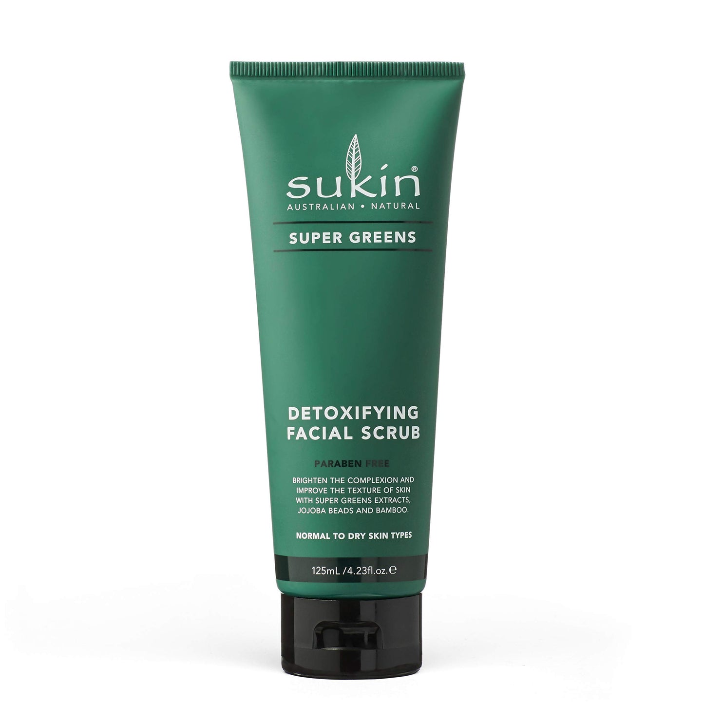 Sukin Super Greens Face Scrub 125ml - Made in Australia