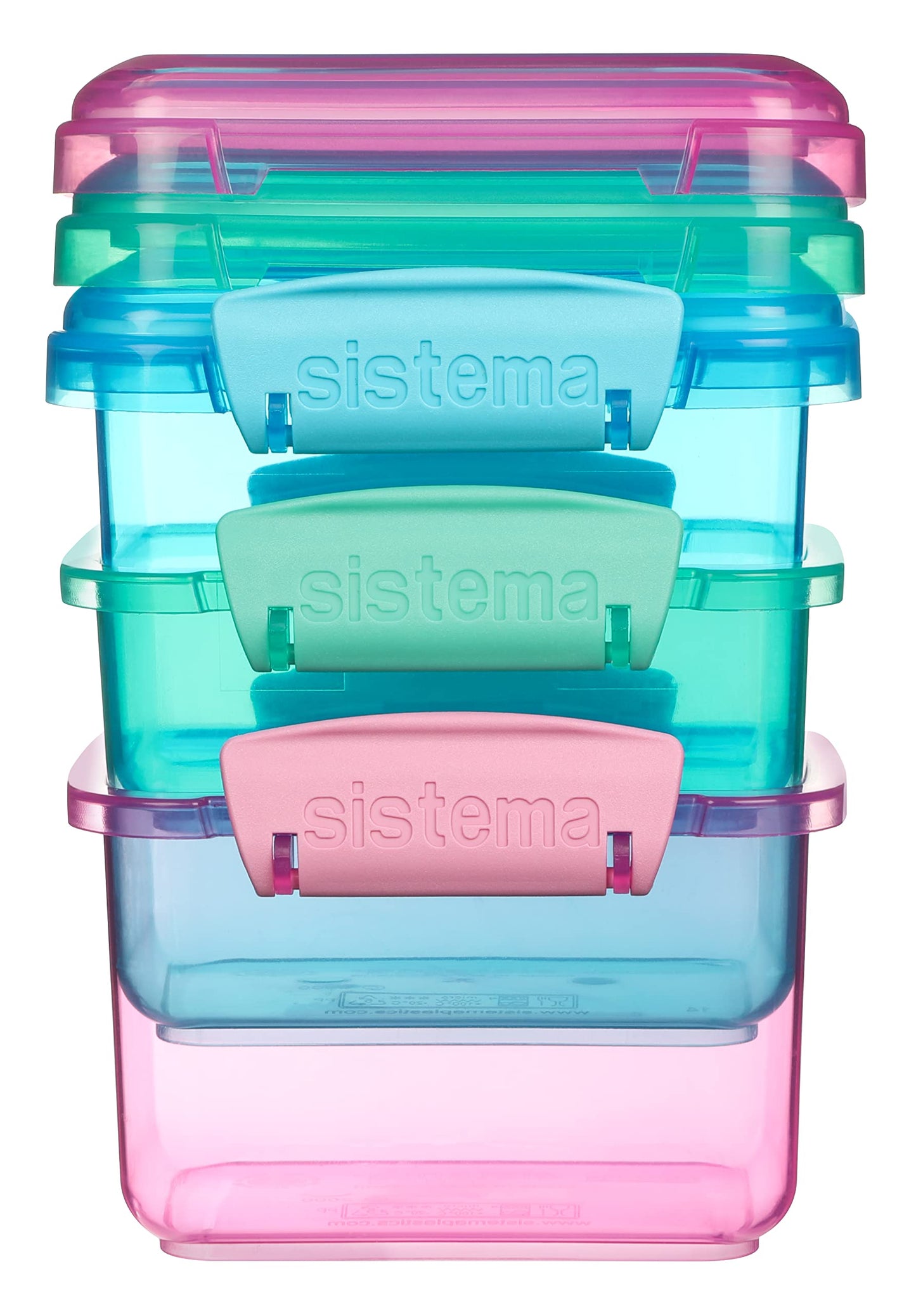 Sistema 400 ml Lunch Food Storage Containers (3 Count) - Made in New Zealand