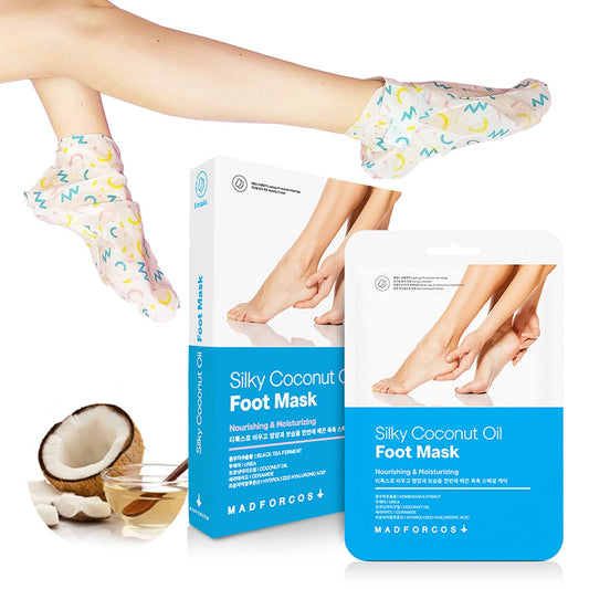 KN FLAX Foot Moisturizing Mask - Removes Dead Skin for Softer And Smoother Feet - Made in Korea