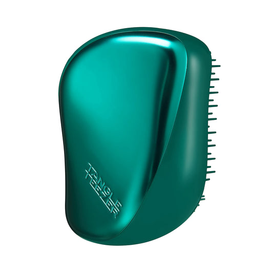 Tangle Teezer The Compact Styler Detangling Hairbrush Wet & Dry Hair (Green Jungle) - Made in UK