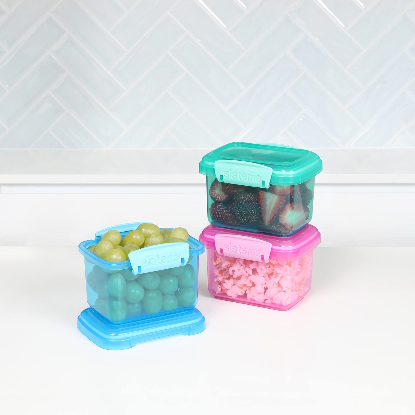 Sistema 400 ml Lunch Food Storage Containers (3 Count) - Made in New Zealand