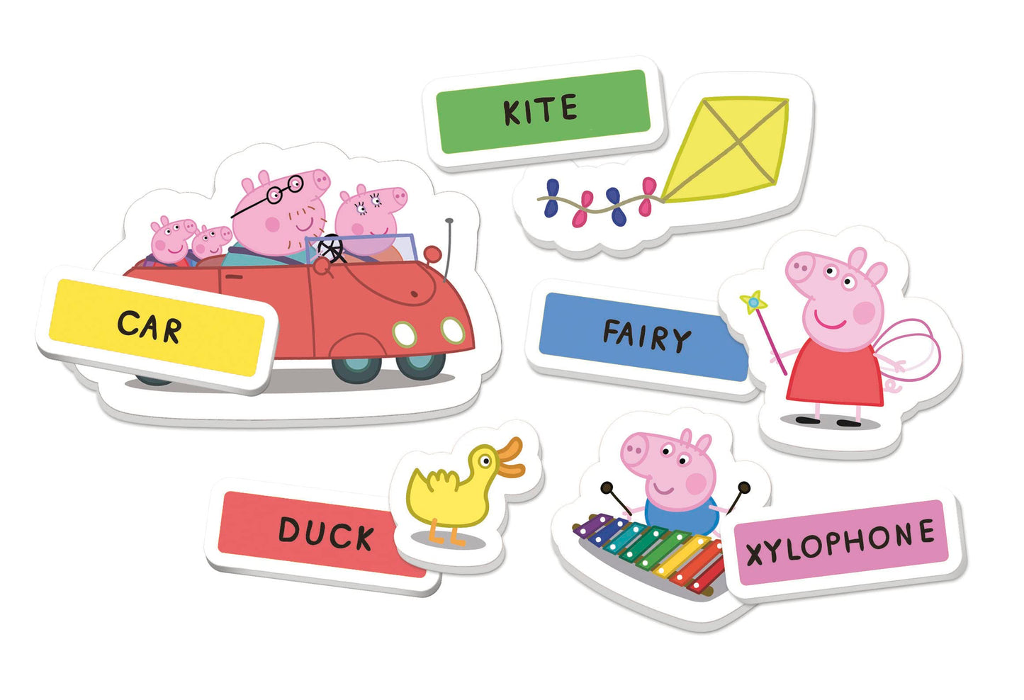 Clementoni Peppa Pig English Words Flashcards for 3 Years Old - Made in Italy