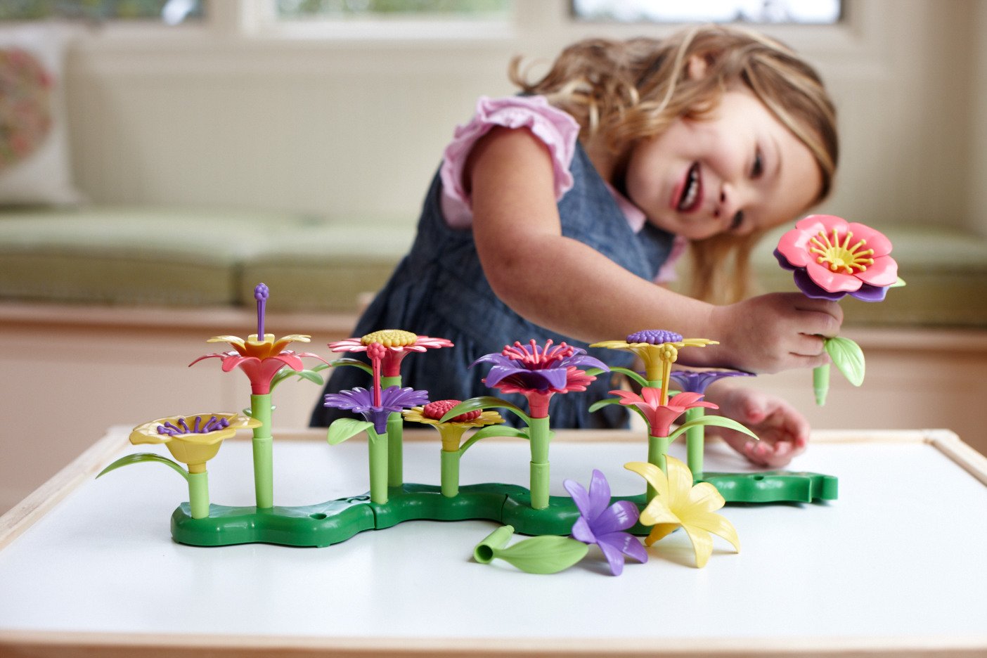 Green Toys Build a Bouquet Flower Set - Made in U.S.A.