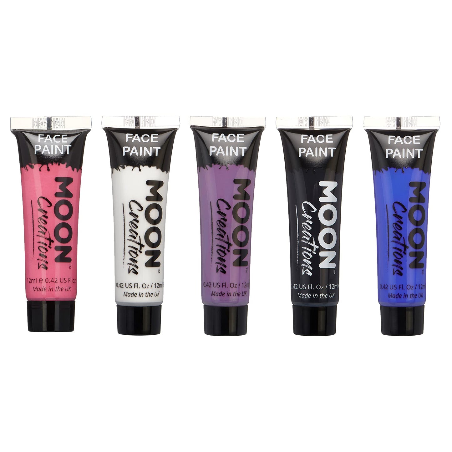 Moon Creations Face & Body Paint Tubes | Gender Fluid Set | 12ml - Made in UK