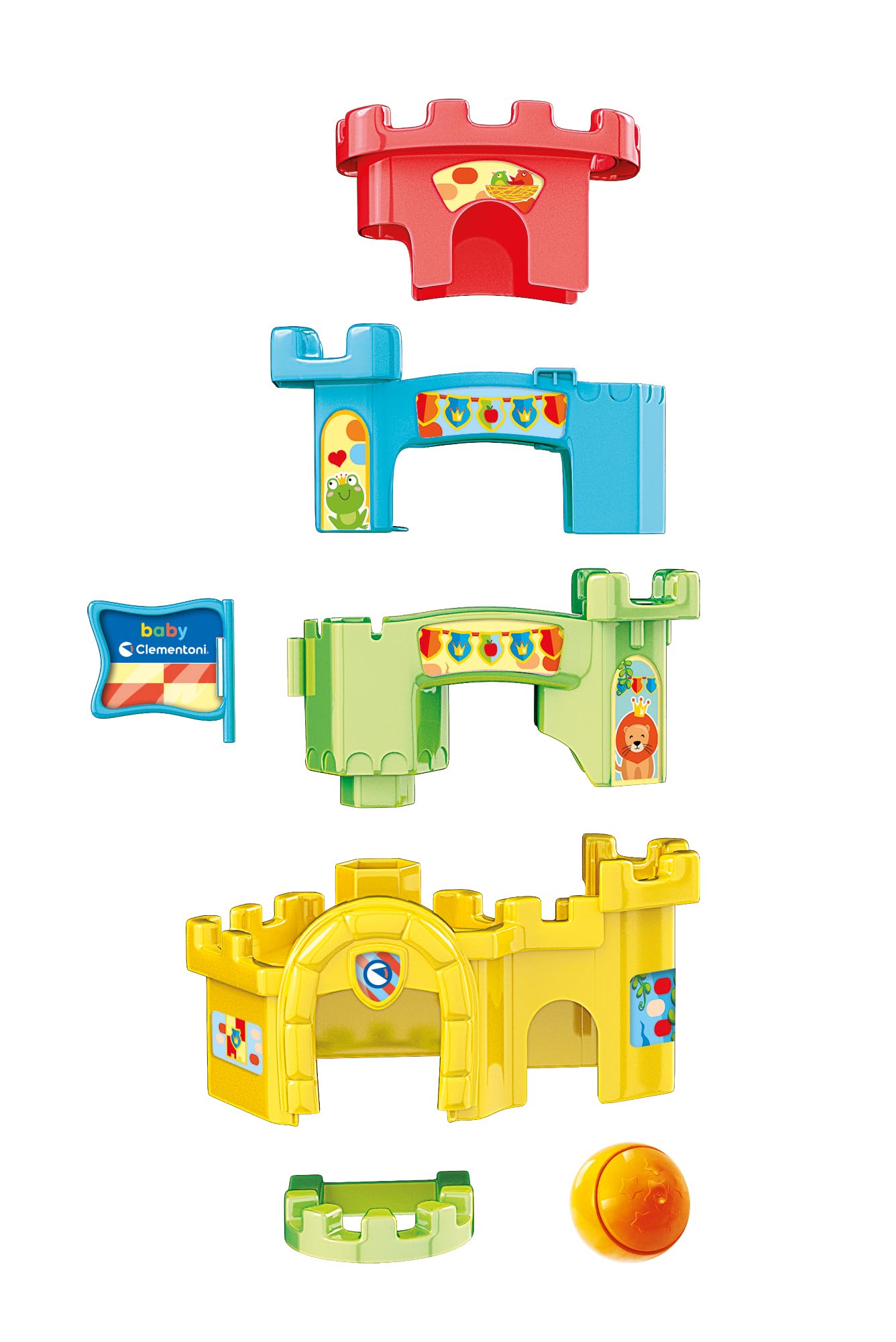 Clementoni Baby Roll and Drop Fun Castle - Made in Italy