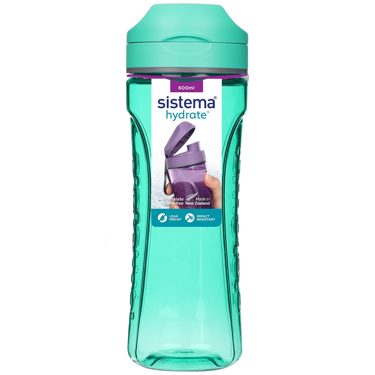 Sistema 600 ml Hydrate Tritan Swift Water Bottle | Recyclable with TerraCycle® - Made in New Zealand