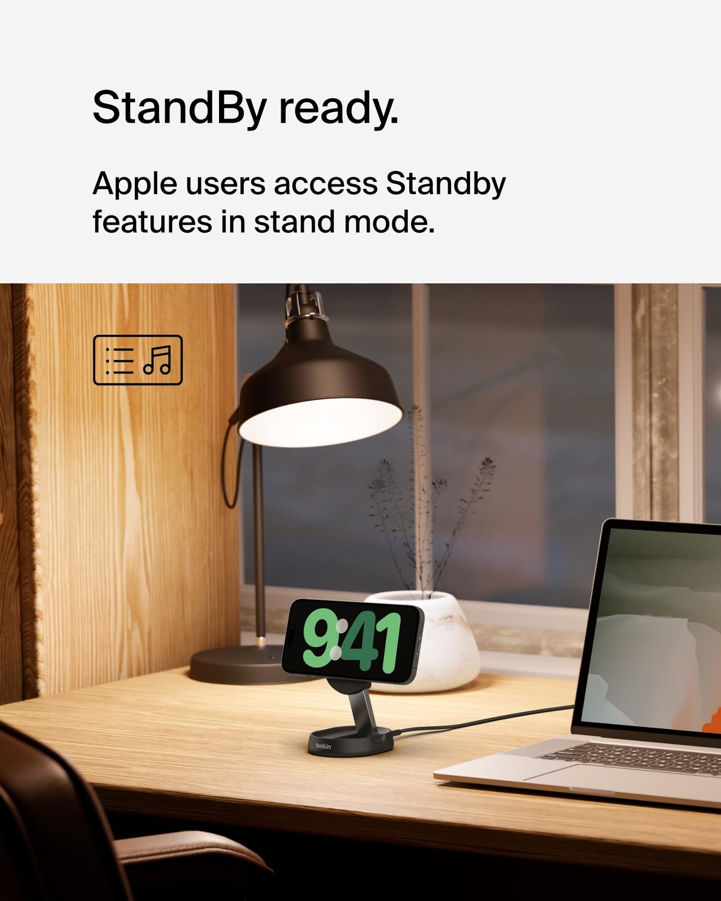 Belkin BoostCharge Pro 15W convertible magnetic wireless charging stand - Made in Vietnam