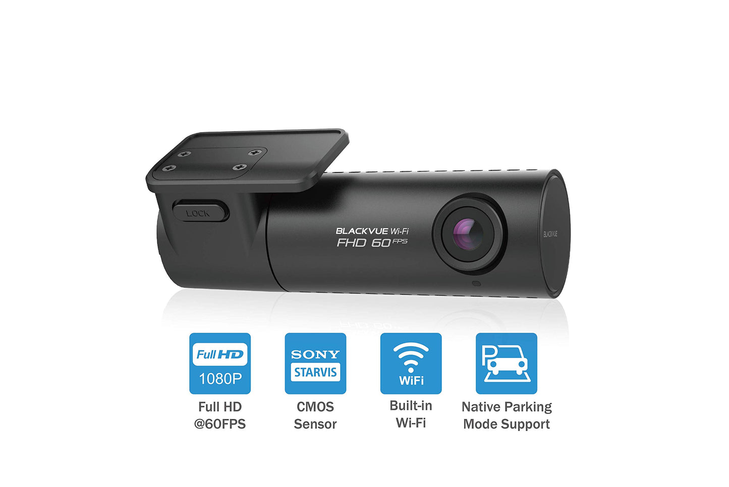 BlackVue DR590X-1CH (32 GB) UK Edition Full HD Dash Cam with Super-Smooth 60fps Video - Made in Korea