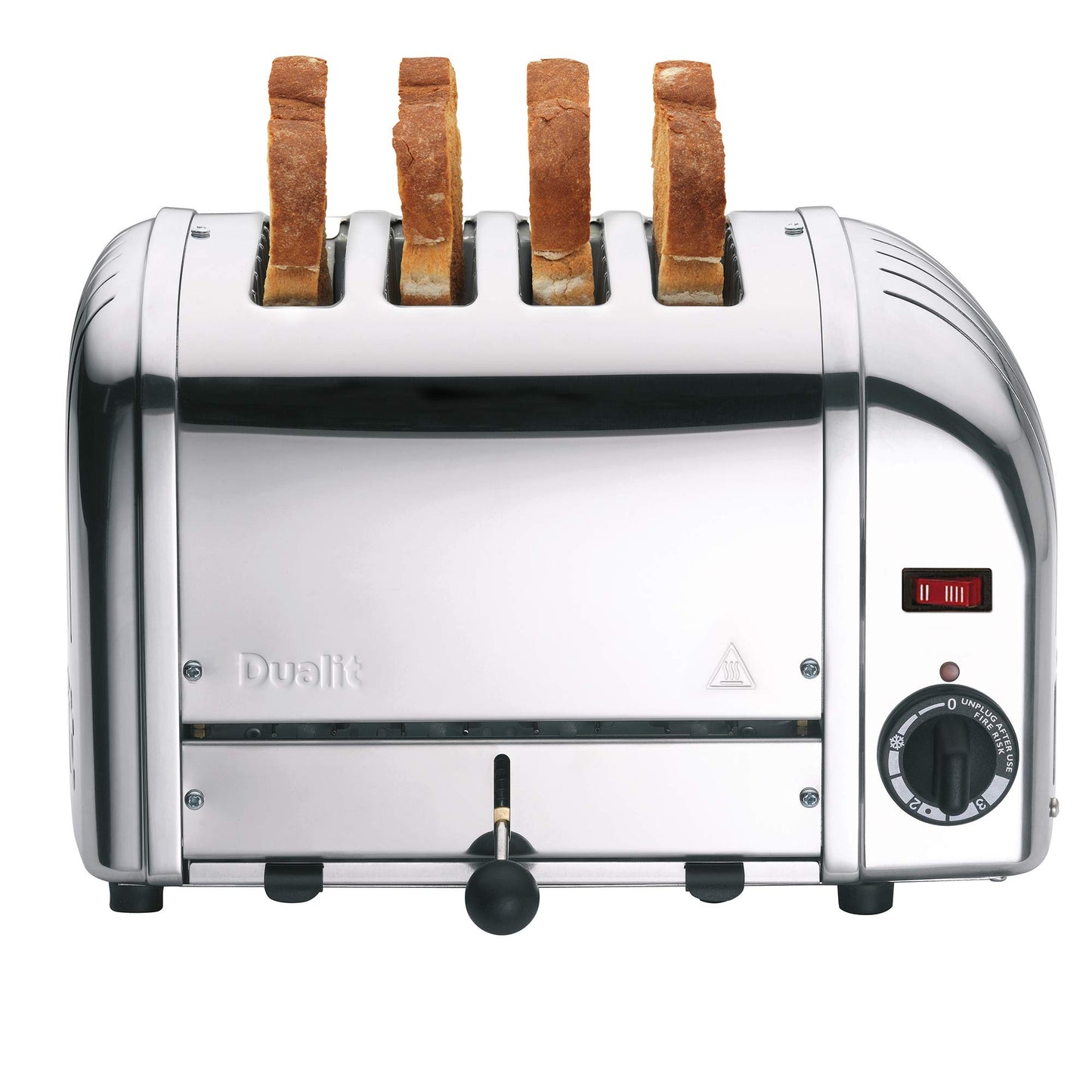 Dualit Classic 4 Slice Vario Stainless Steel Toaster - Hand built in the UK