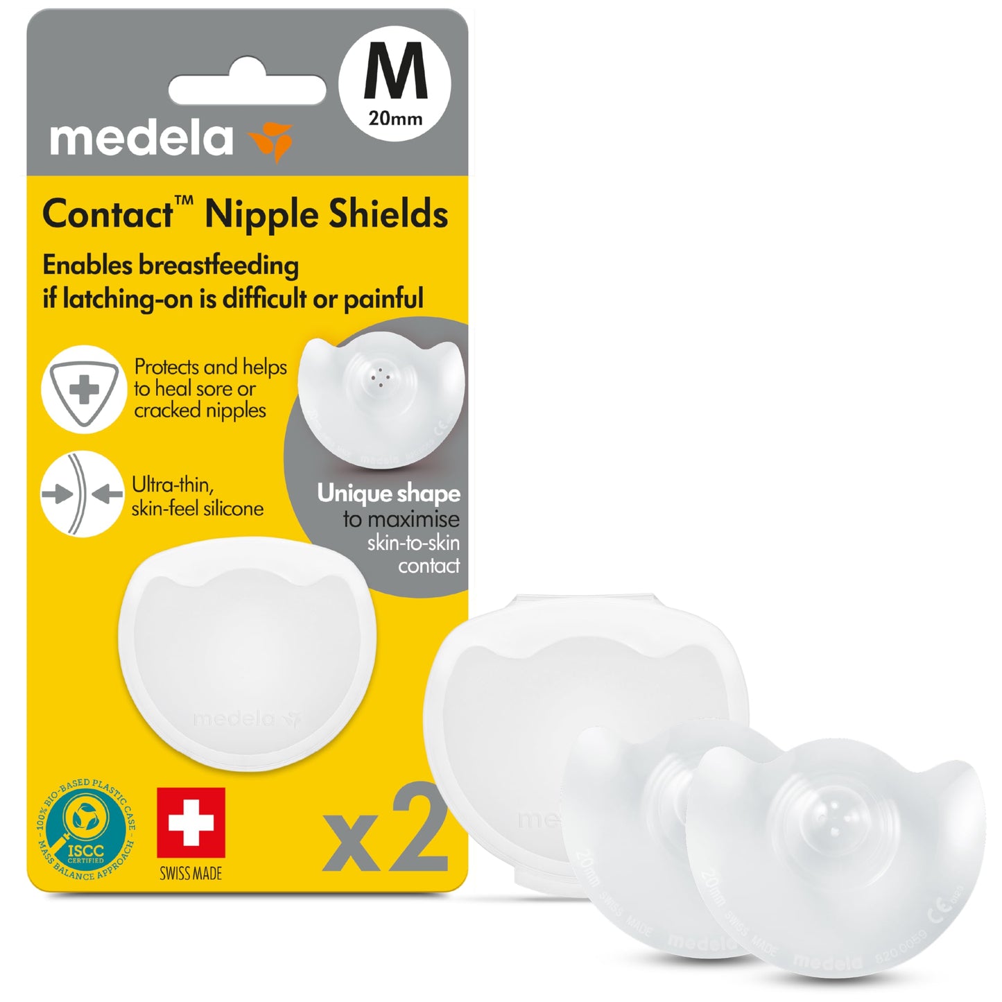 Medela BPA Free Contact Nipple Shields - Made in Switzerland