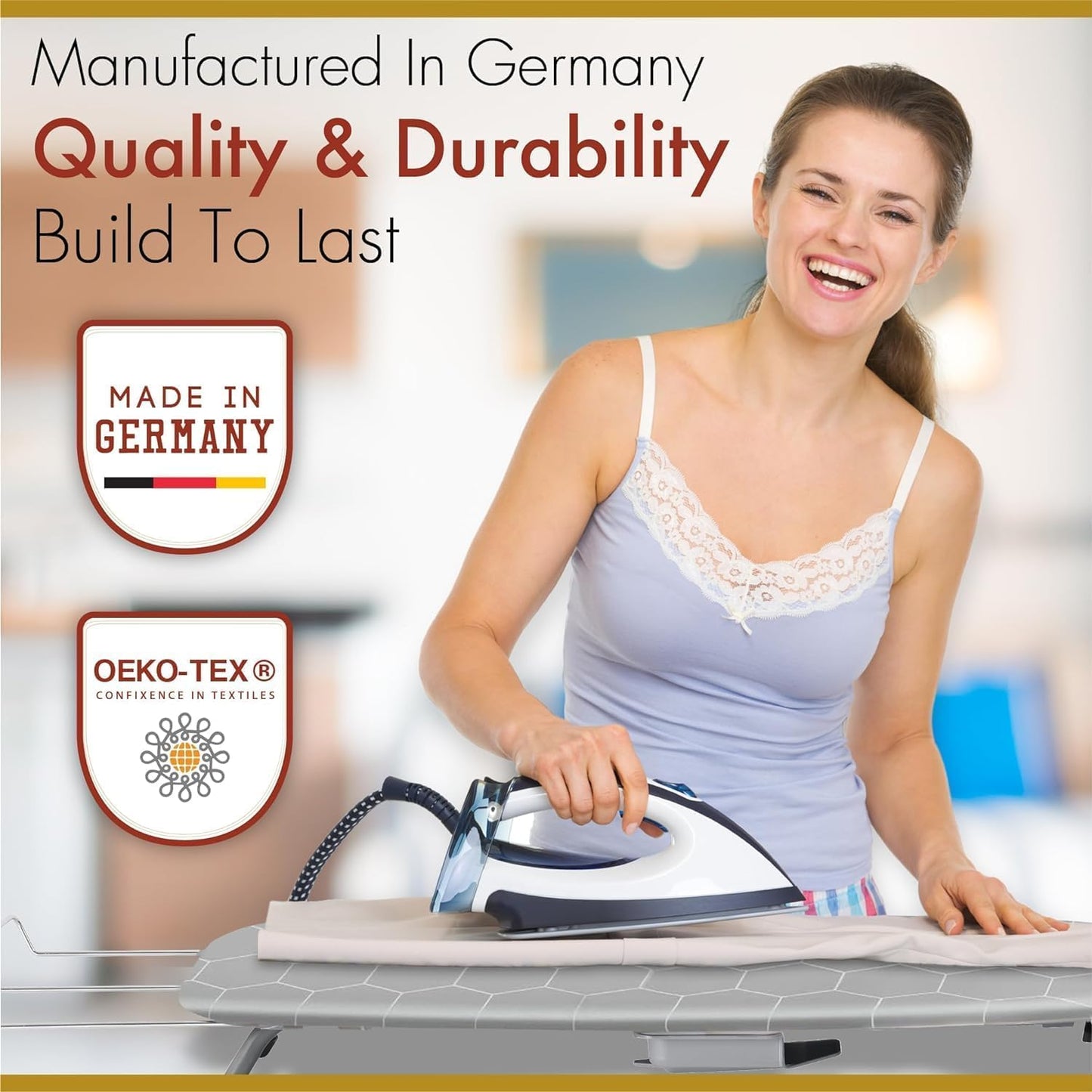 Ironing Board Covers for Steam Iron 125 x 45 cm - Made in Germany