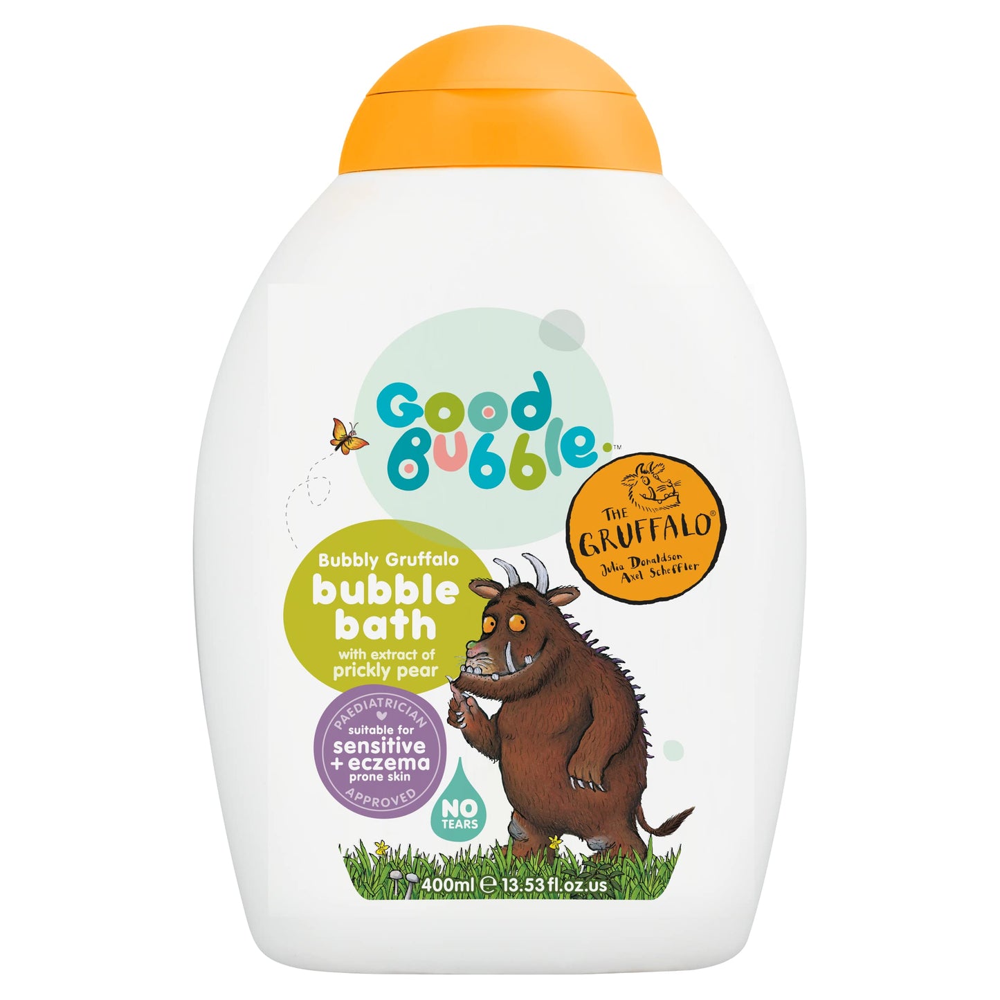 Good Bubble Gruffalo 400ml Tear-Free Bubble Bath with Prickly Pear Extract - Made in UK