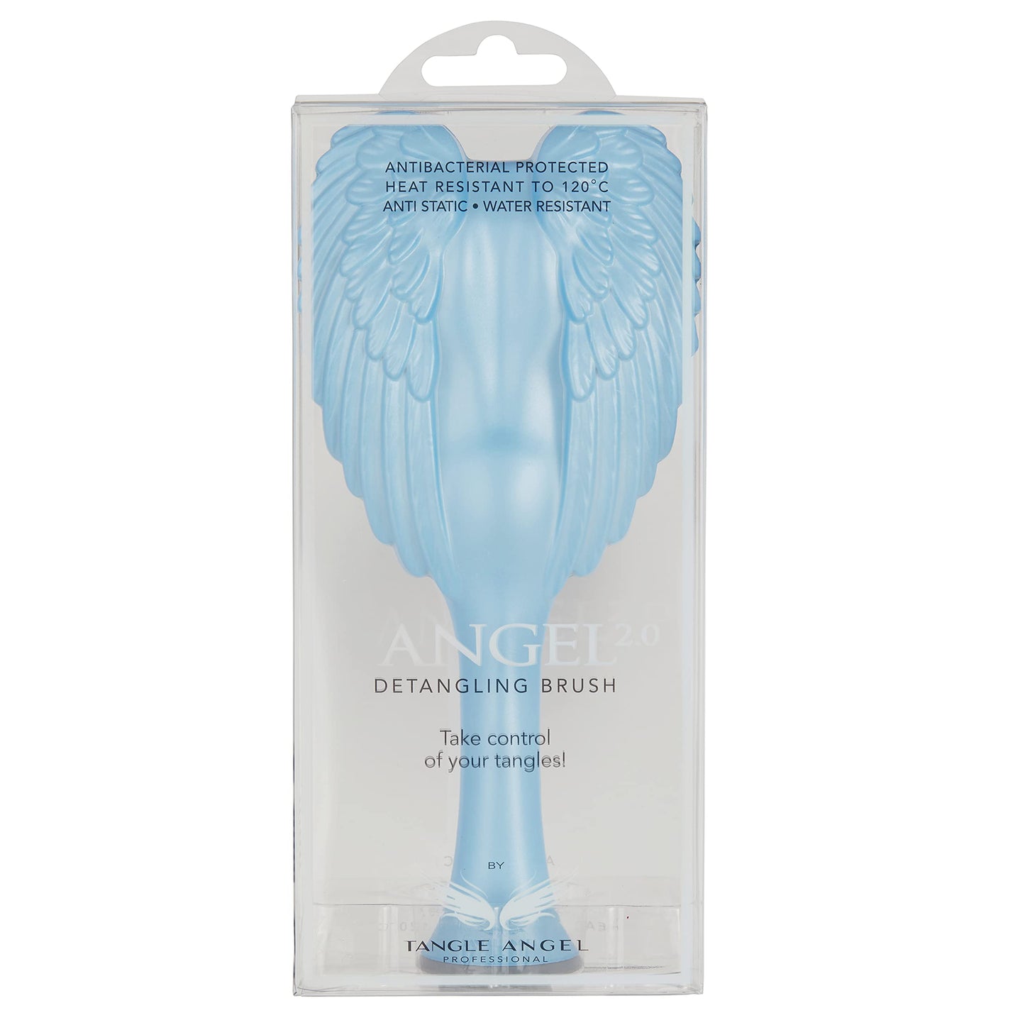 Tangle Angel Anti Static Hair Extension Brush (Matt Satin Blue) - Made in UK