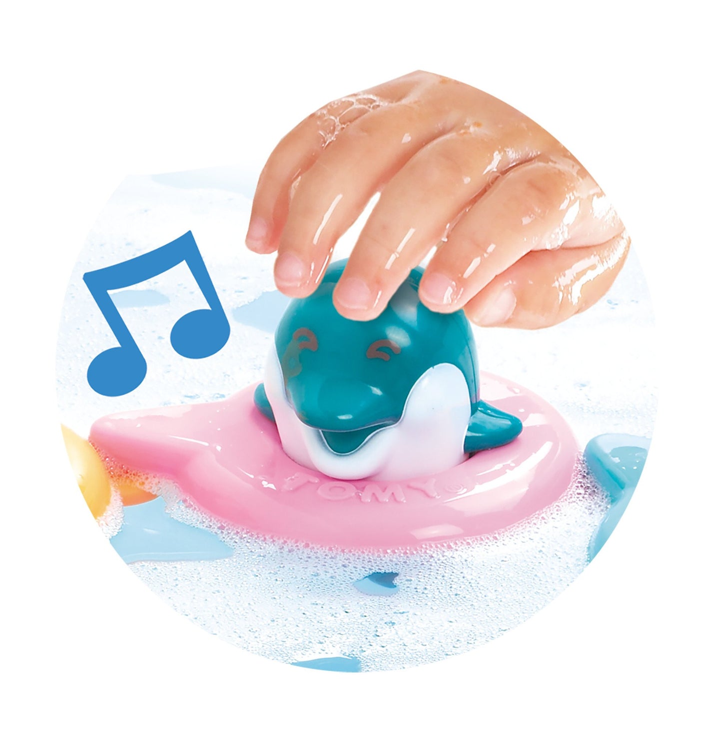 TOMY Toomies Do Re Mi Dolphins Baby Bath Toy Suitable for 1+ Year - Made in Indonesia