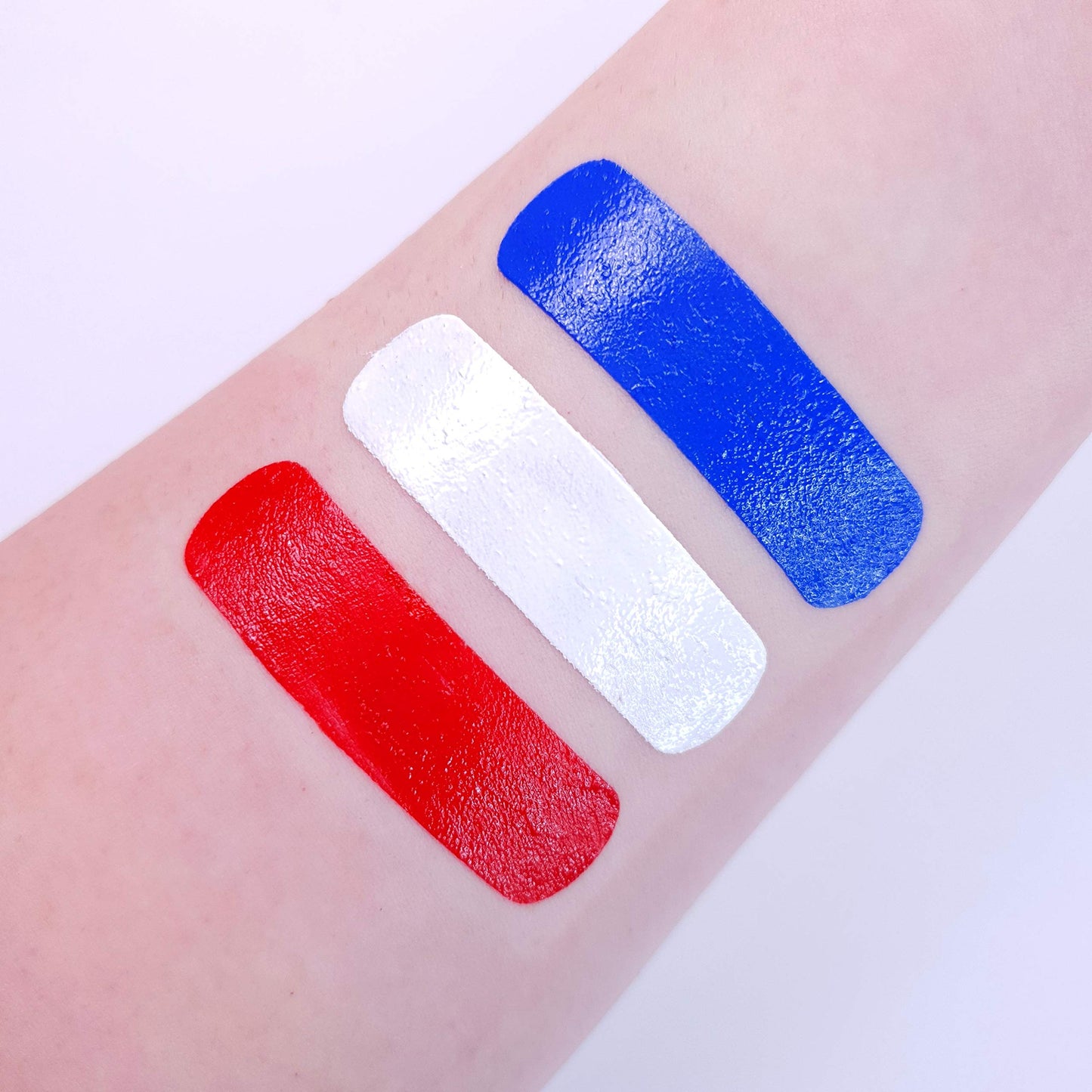 Moon Creations Face Paint Stick Body Crayon Union Jack Red White Blue Set of 3 | 3.2g - Made in UK