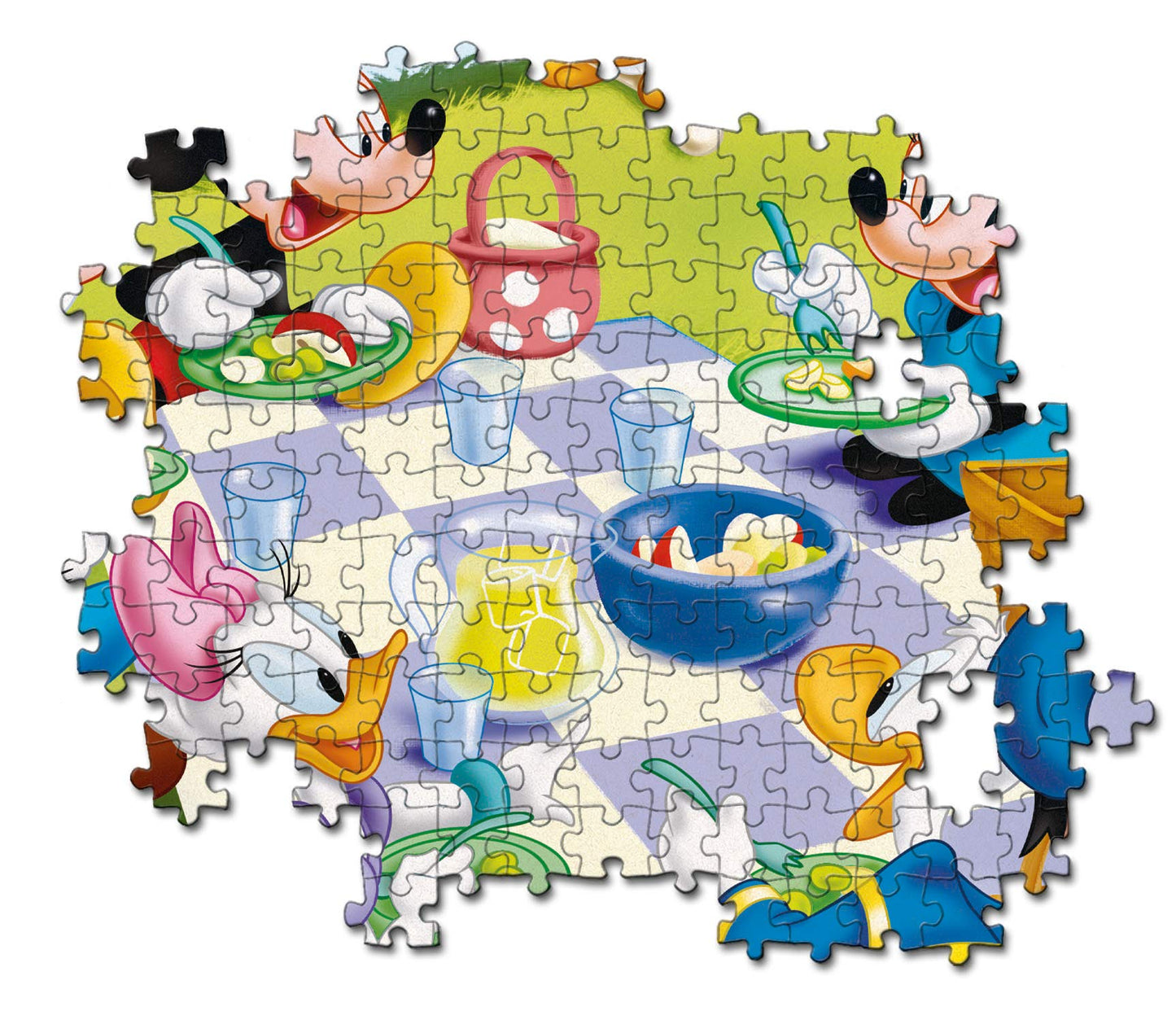 Clementoni Disney Mickey Classic Jigsaw Puzzle 104 Pieces, 100% Recycled Materials - Made In Italy