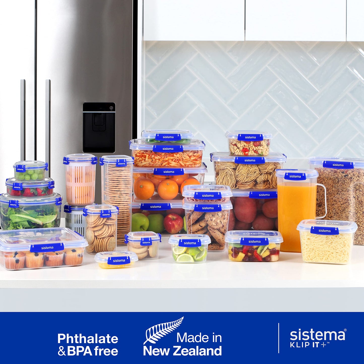 Sistema KLIP IT PLUS 3.35 L Food Storage Containers 2 Pieces - Made in New Zealand