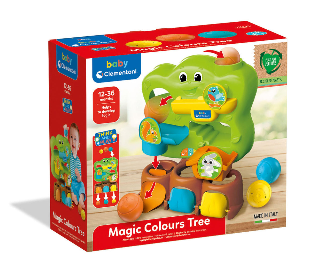 Magic Tree Ball Drop Clementoni Tree-Ball Drop For 1 Year Olds - Made In Italy – NONMIC
