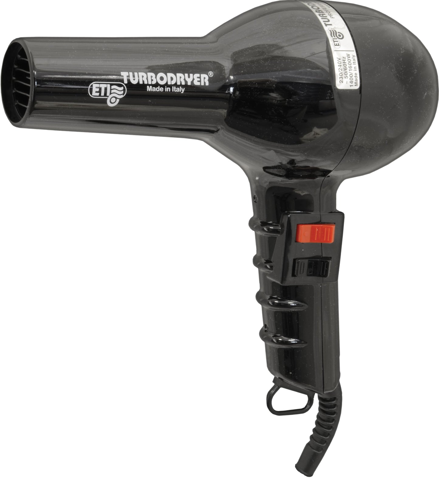 ETI Turbodryer 2000 Salon Professional Hair Dryer Black - Made in Italy