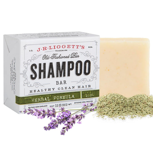 J.R. Liggett Bar Shampoo, Herbal Formula, 3.5 oz. - Made in U.S.A.