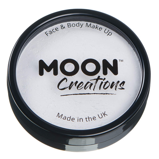 Moon Creations Pro Face & Body Makeup | White | 36g - Made in UK