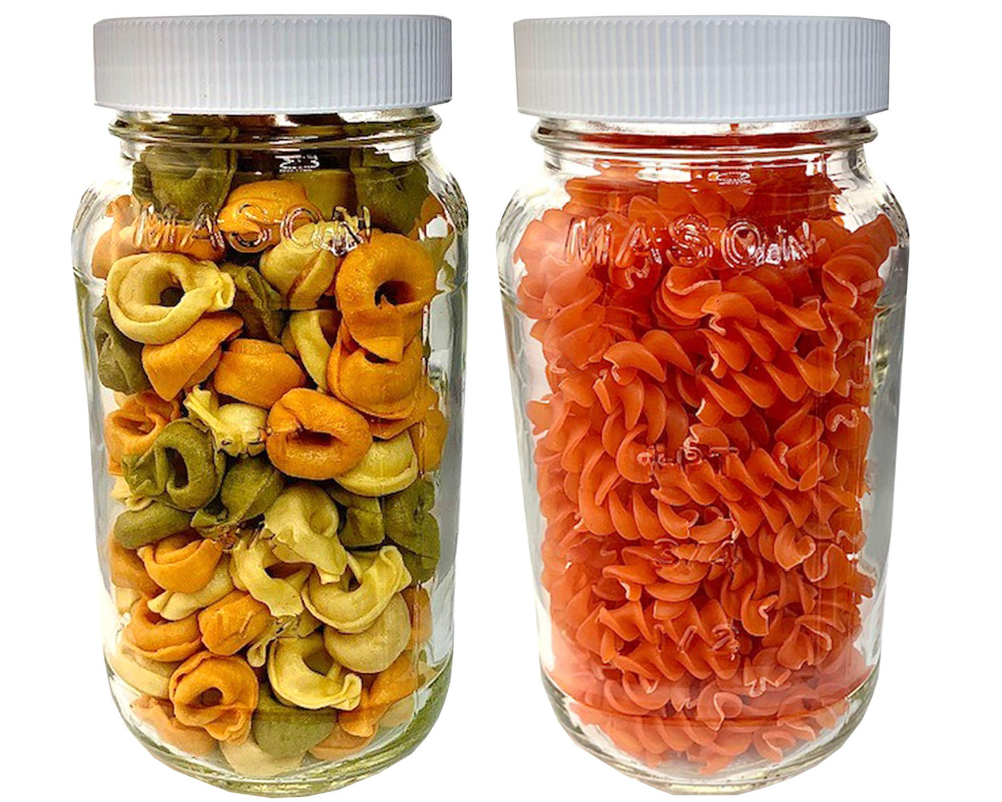 JARMING COLLECTIONS 24oz Glass Jars with Lids (Set of 2) - Made in USA